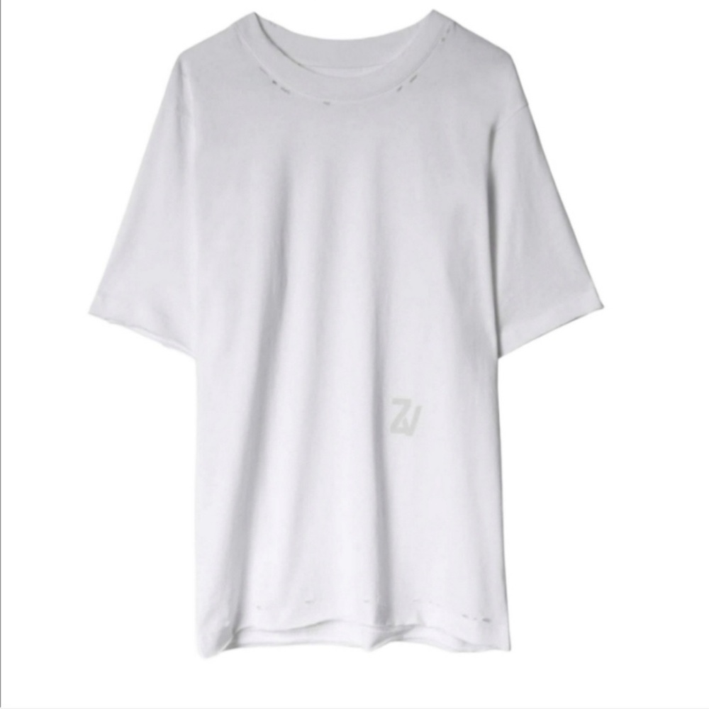 NEW NWT Zadig & Voltaire Bowi White tee size XS